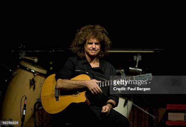 Pat Metheny performs on stage at Concertgebouw on February 11, 2010 in Amsterdam, Netherlands.