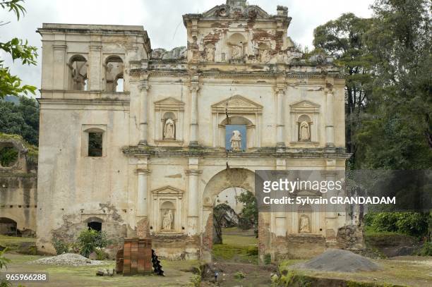 Church ruins. Antigua, ancient capital. Guatemala.