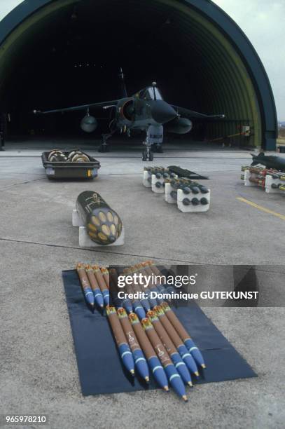 Avion de chasse ?Mirage? de l'armée française, en France, le 13 novembre 1985.