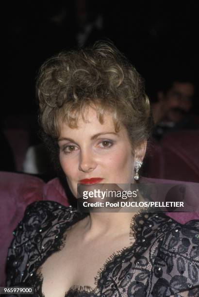 Portrait de Patty Hearst lors du festival de Cannes le 14 mai 1988, France.