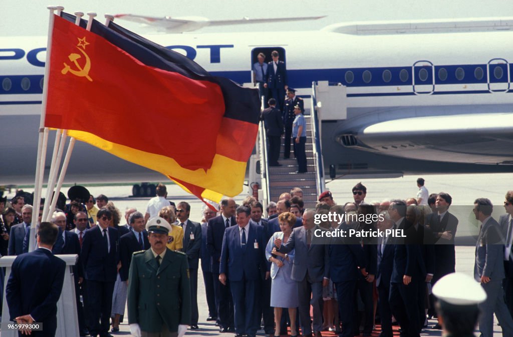 Voyage officiel de Mikhaïl Gorbatchev à Stuttgart en 1989