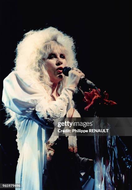 Concert de la chanteuse Stevie Nicks du groupe Fleetwood Mac à l'Olympia le 19 novembre 1989 à Paris, France.