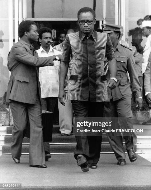 Mobutu Sese Seko le 22 juillet 1978 au Sommet de l'organisation de l'unité africaine à Khartoum, Soudan.