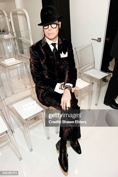 Patrick Mc Donald attends Chado Ralph Rucci Fall 2010 during Mercedes-Benz Fashion Week at on February 11, 2010 in New York City.