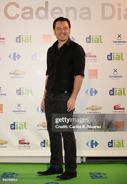 Italian singer Tiziano Ferro attends the ''Cadena Dial'' 2010 awards at the Tenerife Auditorium on February 11, 2010 in Tenerife, Spain.