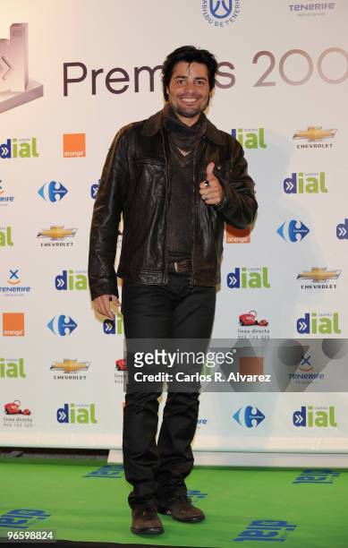 Singer Chayanne attends the ''Cadena Dial'' 2010 awards at the Tenerife Auditorium on February 11, 2010 in Tenerife, Spain.