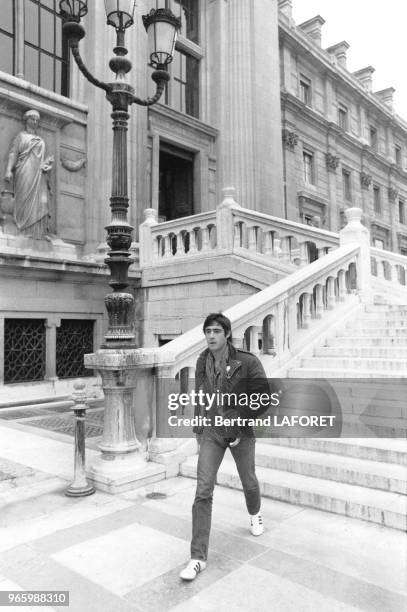 Gérard Lanvin le 19 octobre 1980 à Paris, France.