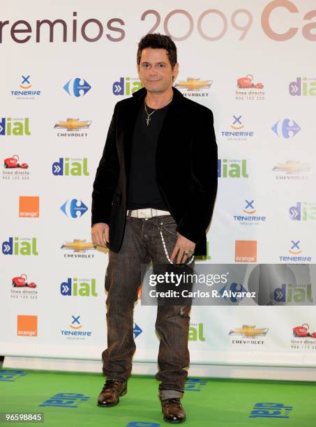 Spanish singer Alejandro Sanz attends the ''Cadena Dial'' 2010 awards at the Tenerife Auditorium on February 11, 2010 in Tenerife, Spain.