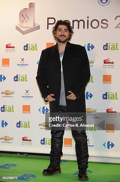 Spanish singer Antonio Orozco attends the ''Cadena Dial'' 2010 awards at the Tenerife Auditorium on February 11, 2010 in Tenerife, Spain.