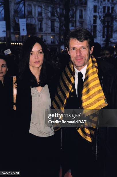 Acteur français Lambert Wilson pendant la cérémonie d'ouverture du Festival du film de Paris, en France, le 27 mars 2000.