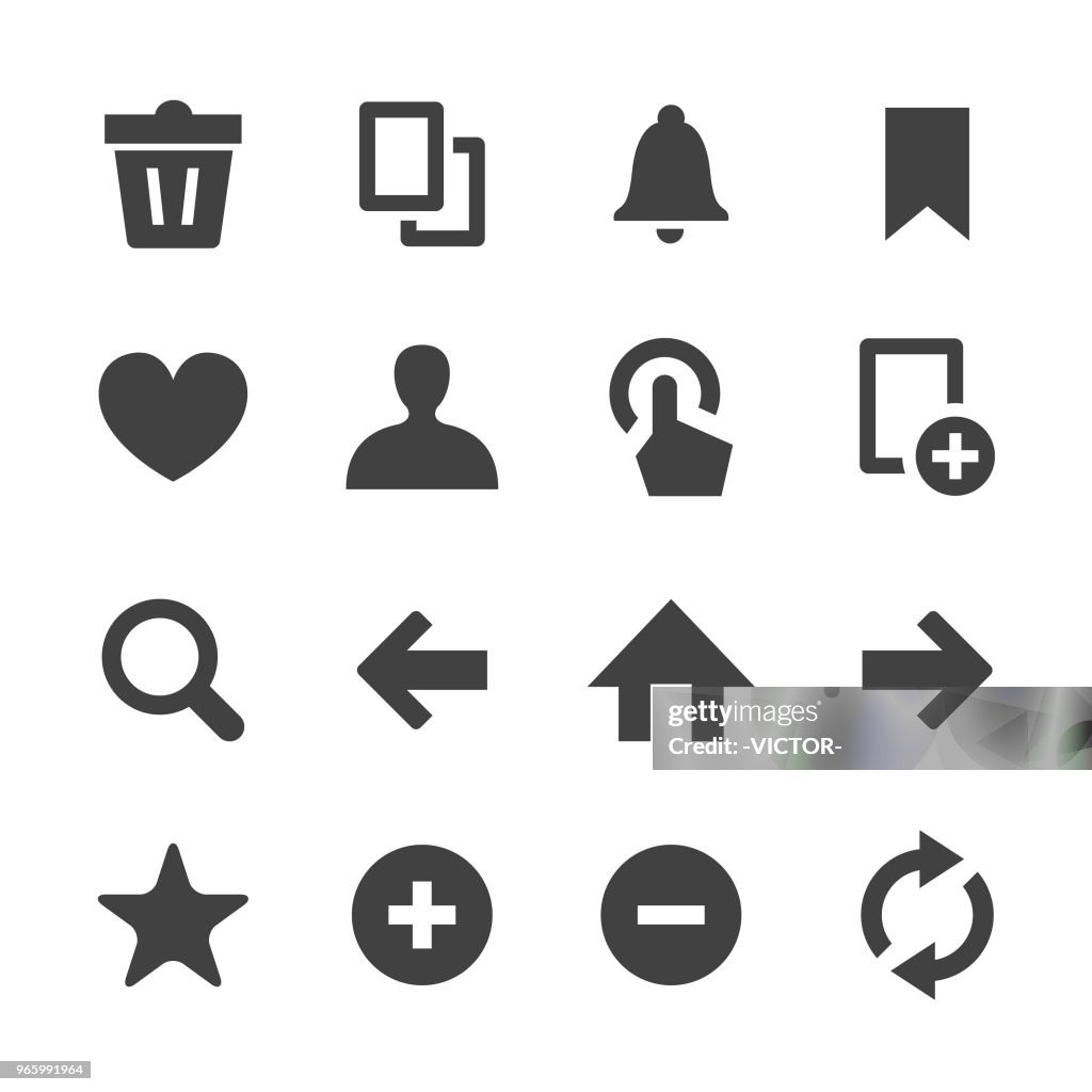 Toolbar and Control Icons - Minimal Series