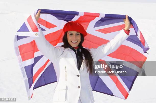 Skeleton athlete Shelley Rudman, who was selected to be the Team GB Flag Bearer at the Opening Ceremony of the Vancouver 2010 Olympic Winter Games on...