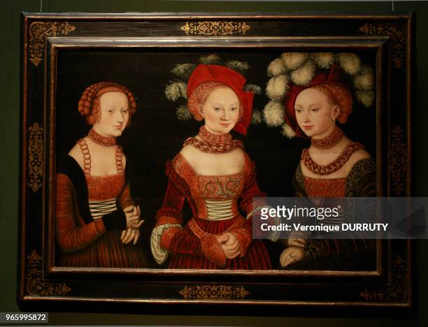 Galerie de peinture du Kunsthistorisches Museum : princesses de Saxe par Lucas Cranach.