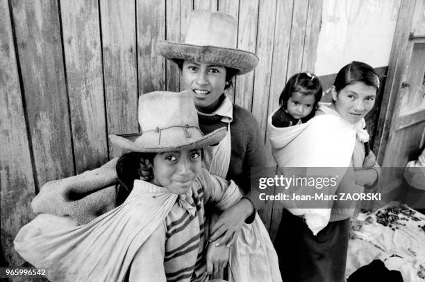 People in the central market in Cajamarca in Peru, on May 29, 1983.