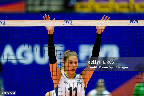 Julieta Constanza Lazcano of Argentina in action during the match between Argentina and Italy on May 30, 2018 in Hong Kong, Hong Kong.