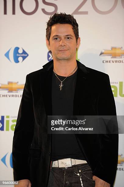 Spanish singer Alejandro Sanz attends the ''Cadena Dial'' 2010 awards at the Tenerife Auditorium on February 11, 2010 in Tenerife, Spain.
