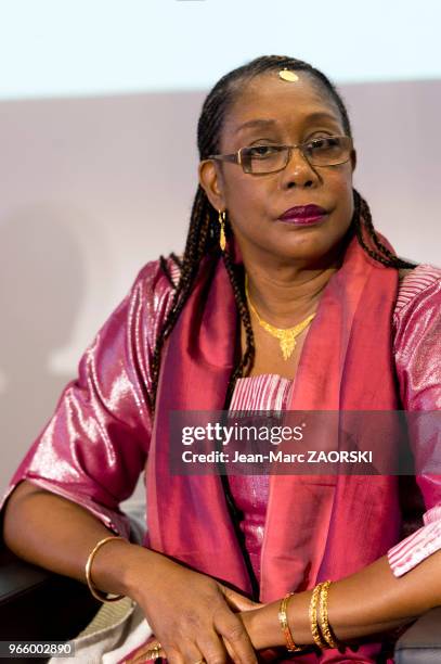 Antoinette Tidjani Alou, professeur jamaïcaine de littérature française et comparée lors du 31e salon du livre et de la presse le 29 avril 2017 à...