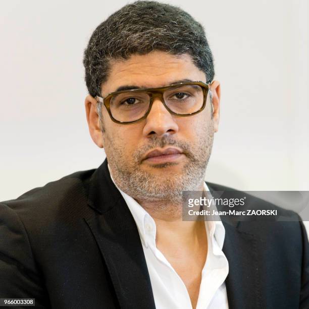 Le politologue et enseignant islamologue franco-marocain, Rachid Benzine lors du 31e salon du livre et de la presse le 28 avril 2017 à Genève, Suisse.