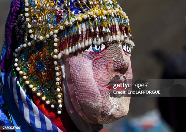 Quyllur Rit'i festival on May 27, 2013 in Sinaka Valley, Peru. Quyllur Rit'i or Star Snow Festival is a spiritual and religious festival held...