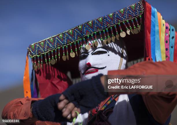 Quyllur Rit'i festival on May 27, 2013 in Sinaka Valley, Peru. Quyllur Rit'i or Star Snow Festival is a spiritual and religious festival held...