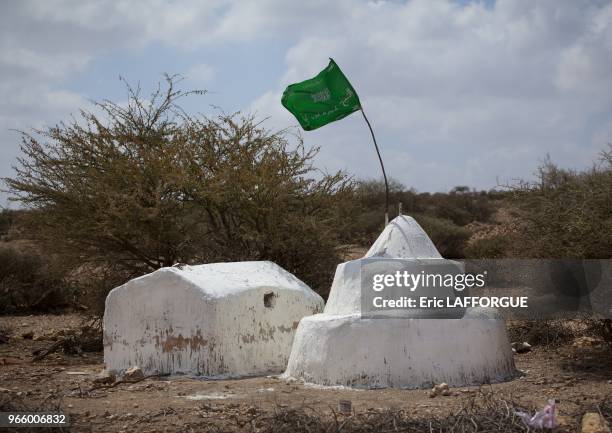 Muslim White Grave Near Hargeisa Somaliland.