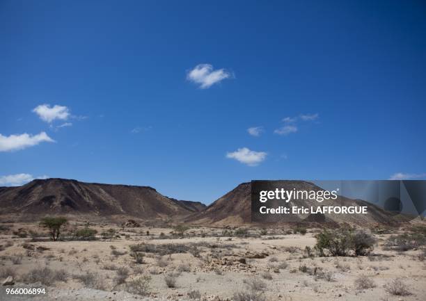 Berbera Small Mountains Landscape Berbera Area Somaliland.