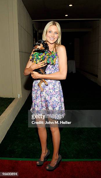 Actress Stephanie Pratt attends the VIP Launch Party for the Animal Wellness Center at the Animal Wellness Center on February 11, 2010 in Santa...