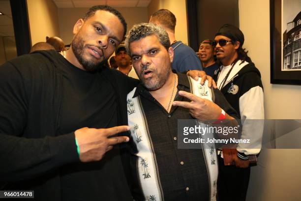 Benny Boom and Luis Guzmán attend the YO! MTV Raps 30th Anniversary Live Event at Barclays Center on June 1, 2018 in New York City.