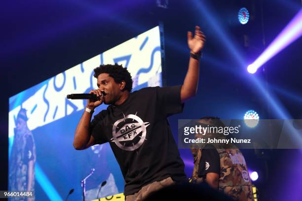 Das Efx performs at the YO! MTV Raps 30th Anniversary Live Event at Barclays Center on June 1, 2018 in New York City.