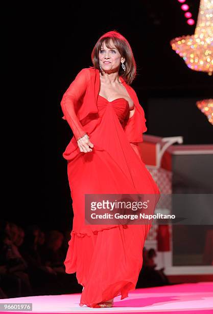 Valerie Harper attends the The Heart Truth Red Dress Collection Fall 2010 fashion show during Mercedes-Benz Fashion Week at Bryant Park on February...