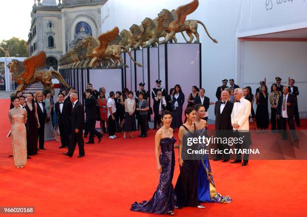 Chinese actress Charlie Young, Kim So Yeun and Zhang Jingchu. .