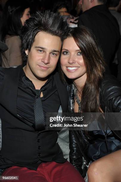 Musician Ryan Cabrera and TV Personality Audrina Patridge attend the grand opening party for Delphine restaurant at W Hollywood Hotel & Residences on...