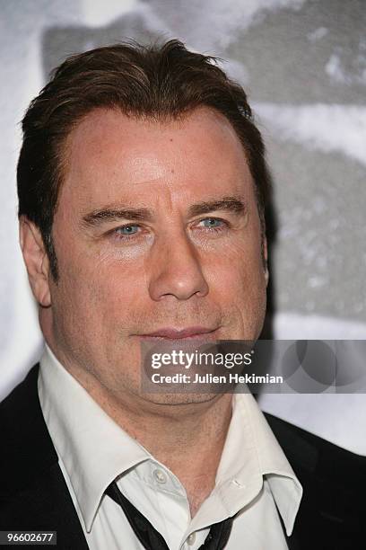 American actor John Travolta attends "From Paris with Love" Paris premiere at Cinema UGC Normandie on February 11, 2010 in Paris, France.