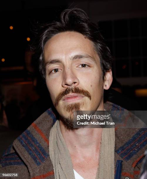 Brandon Boyd attends the Tasya Van Ree Charity Photo Exhibition at The Celebrity Vault on February 11, 2010 in Beverly Hills, California.
