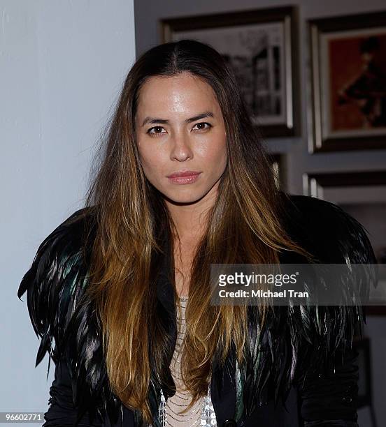 Tasya van Ree attends her Charity Photo Exhibition at The Celebrity Vault on February 11, 2010 in Beverly Hills, California.