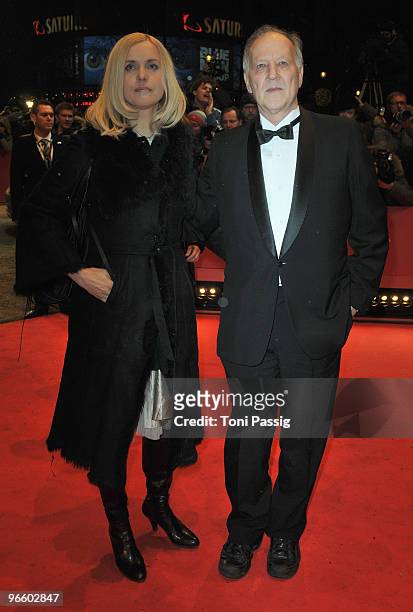 Jury president and director Werner Herzog with his wife Lena attend the 'Tuan Yuan' Premiere during day one of the 60th Berlin International Film...