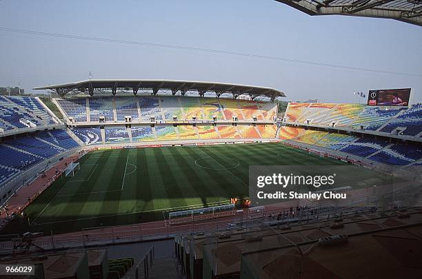 General view of the Suwon World Cup Stadium in Suwon, Korea, one of the venues for the 2002 World Cup. \ Mandatory Credit: Stanley Chou /Allsport