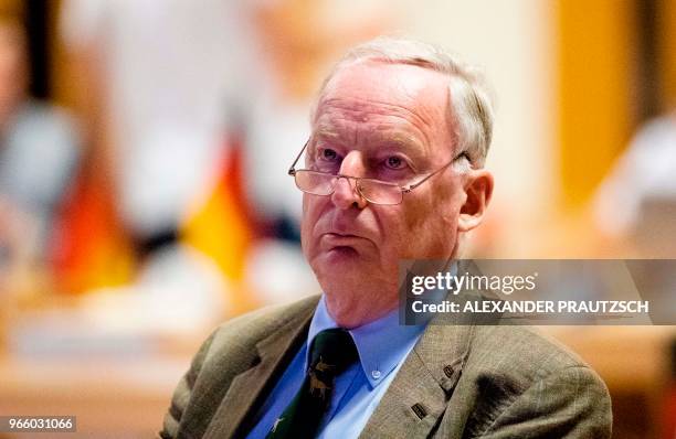 Federal spokesman of the far-right party Alternative for Germany Alexander Gauland attends the party congress of the party's youth party "Junge...