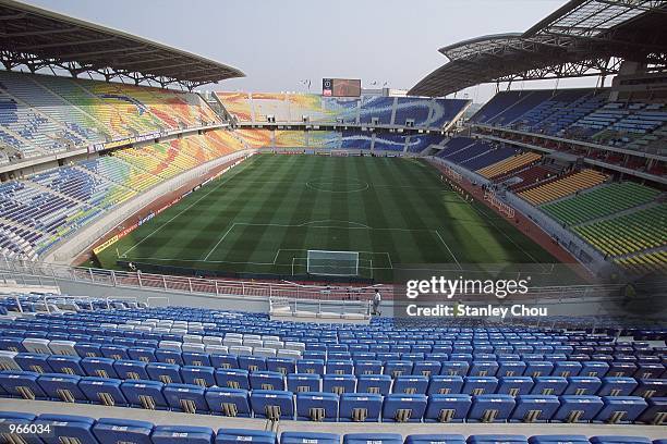 General view of the Suwon World Cup Stadium in Suwon, Korea, one of the venues for the 2002 World Cup. \ Mandatory Credit: Stanley Chou /Allsport