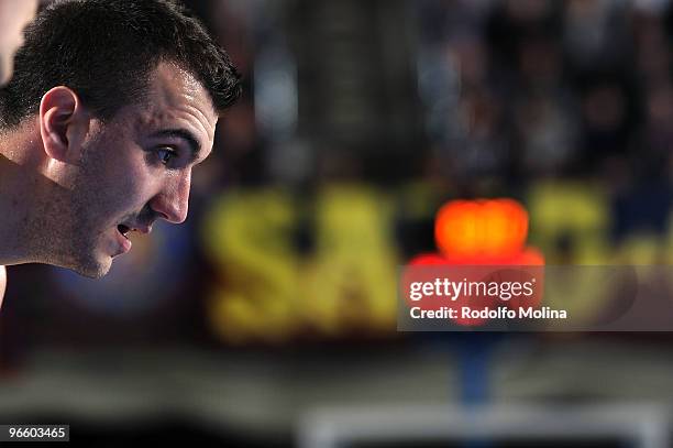 Nikola Pekovic, of Panathinaikos Athens in action during the Euroleague Basketball 2009-2010 Last 16 Game 3 between Regal FC Barcelona vs...