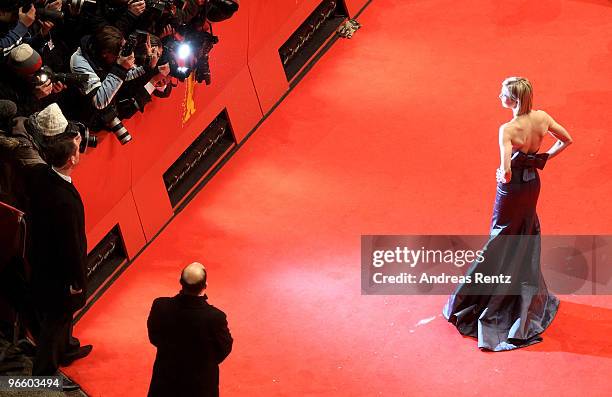 Actress Rene Zellweger attends the 'Tuan Yuan' premiere during day one of the 60th Berlin International Film Festival at the Berlinale Palast on...