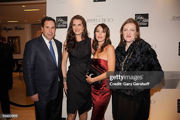 Chairman & CEO, Saks Fifth Avenue, Steve Sadove, actress Brooke Shields, founder & president, Jimmy Choo, Tamara Mellon, and editor-in-chief,...