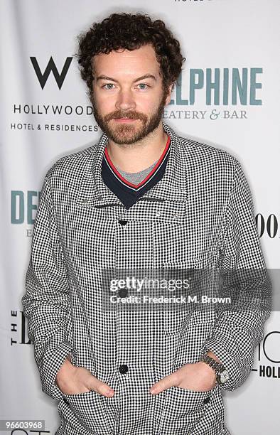 Actor Danny Masterson attends the grand opening party for the Delphine Restaurant at the W Hollywood Hotel on February 11, 2010 in Hollywood,...