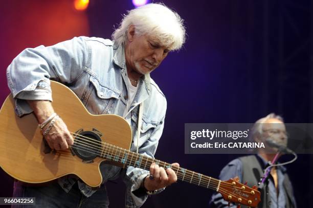 35th Paleo Festival de Nyon. Music Festival. French singer Hugues Aufray performing Live.