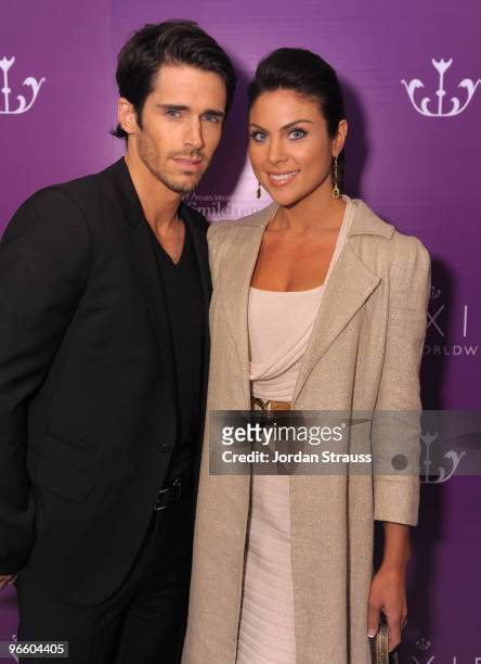 Brandon Beemer and Nadia Bjorlin attend the Pixie Press Launch And "About Face" Book Release at The London Hotel on February 11, 2010 in West...