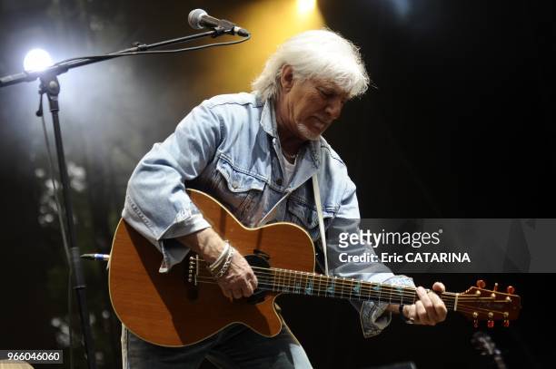 35th Paleo Festival de Nyon. Music Festival. French singer Hugues Aufray performing Live.