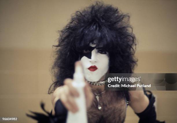 Singer and guitarist Paul Stanley of American rock group Kiss, New York, 1976.