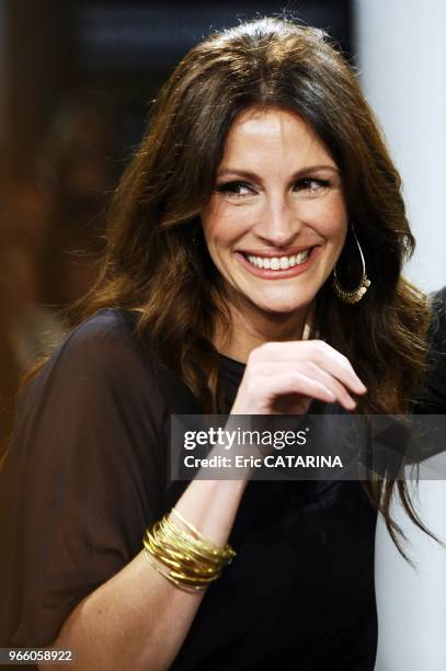 20th 2010. Javier Bardem and Julia Roberts attend the Premiere of the movie 'Eat, Pray, Love' at the 58th Cine Festival de Donostia San Sebastian....