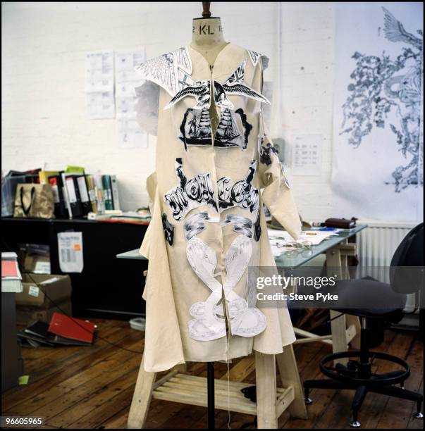 Fashion designer Alexander McQueen poses for a portrait shoot in London, UK.