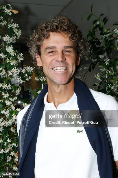 Former Tennis champion Gustavo Kuerten attends the 2018 French Open - Day Seven at Roland Garros on June 2, 2018 in Paris, France.